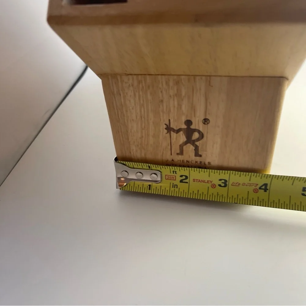 J.A. Henckels International 9 slot Hardwood Knife Storage Block